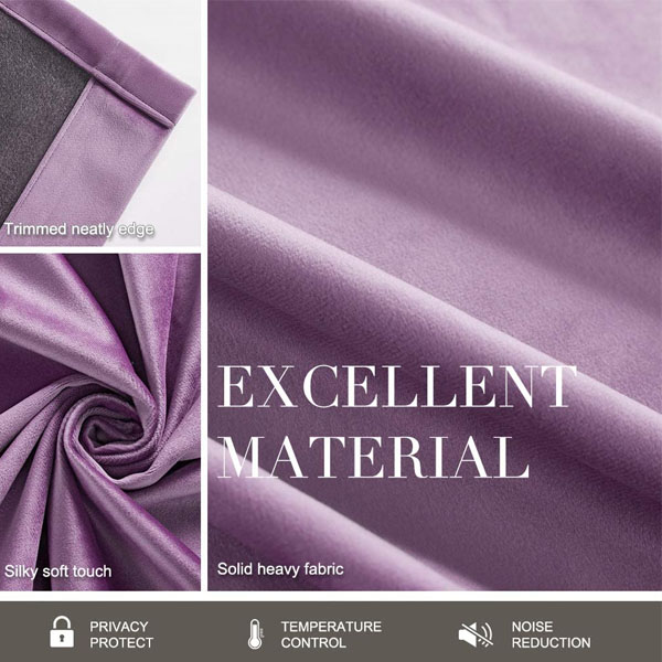 Premium Purple Velvet Curtain Panels Price In Pakistan