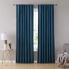 Premium Teal Blue Velvet Curtain Panels for Bedroom & Living Room